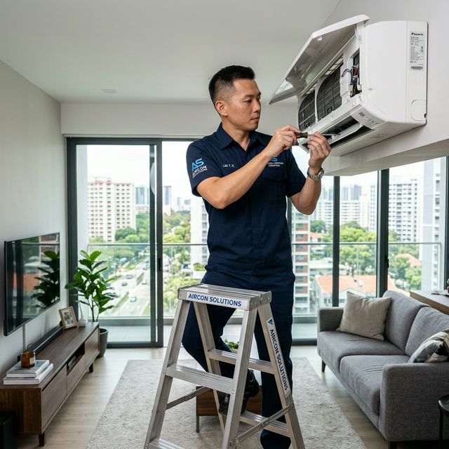 Sing Tat Aircon technician